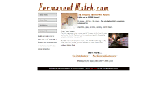 Desktop Screenshot of permanentmatch.com